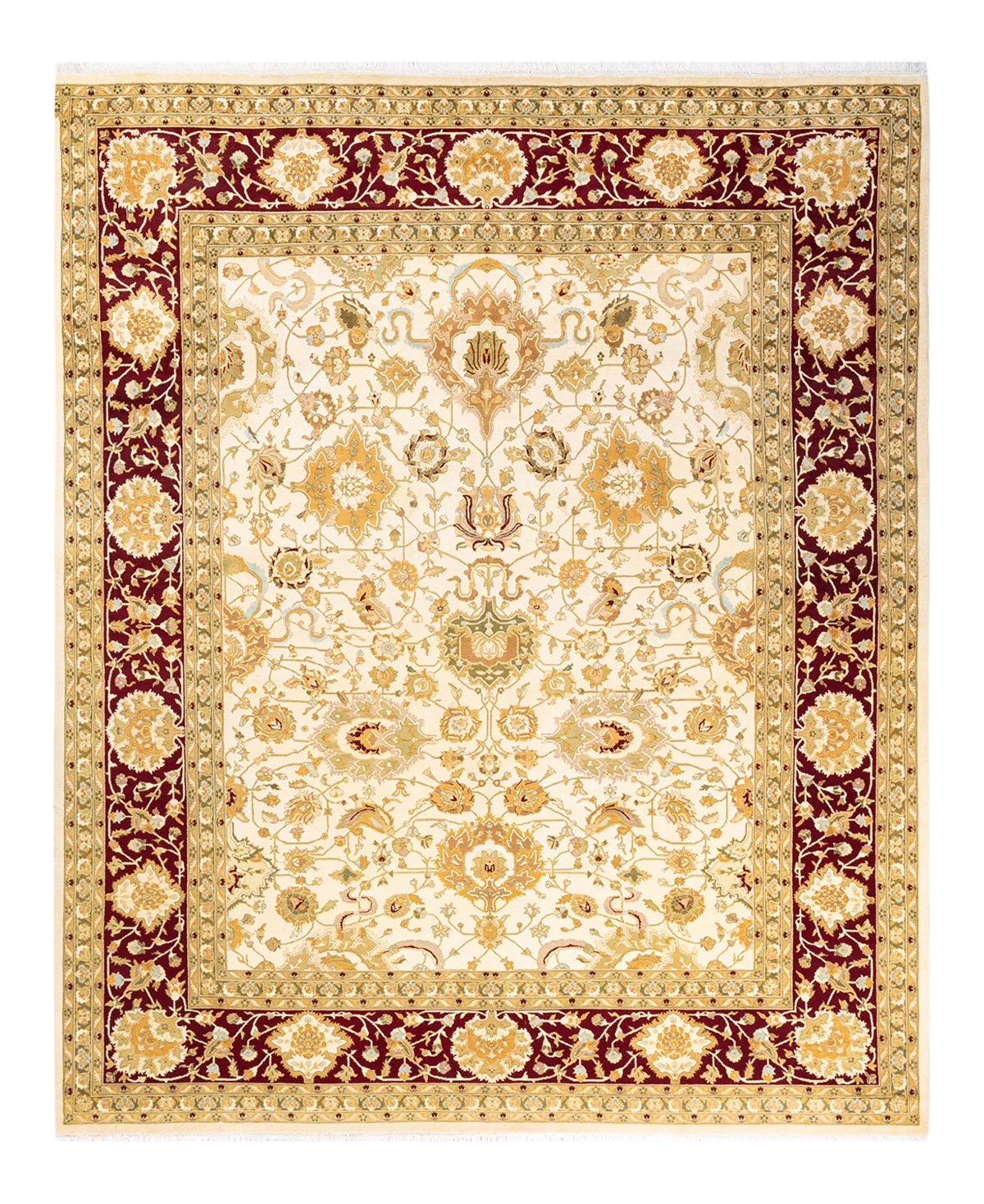 Closeout! Adorn Hand Woven Rugs Mogul M16022 8'2in x 9'10in Area Rug - Ivory