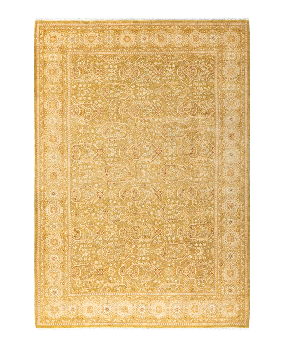 Closeout! Adorn Hand Woven Rugs Mogul M152120 6'2in x 8'10in Area Rug - Green
