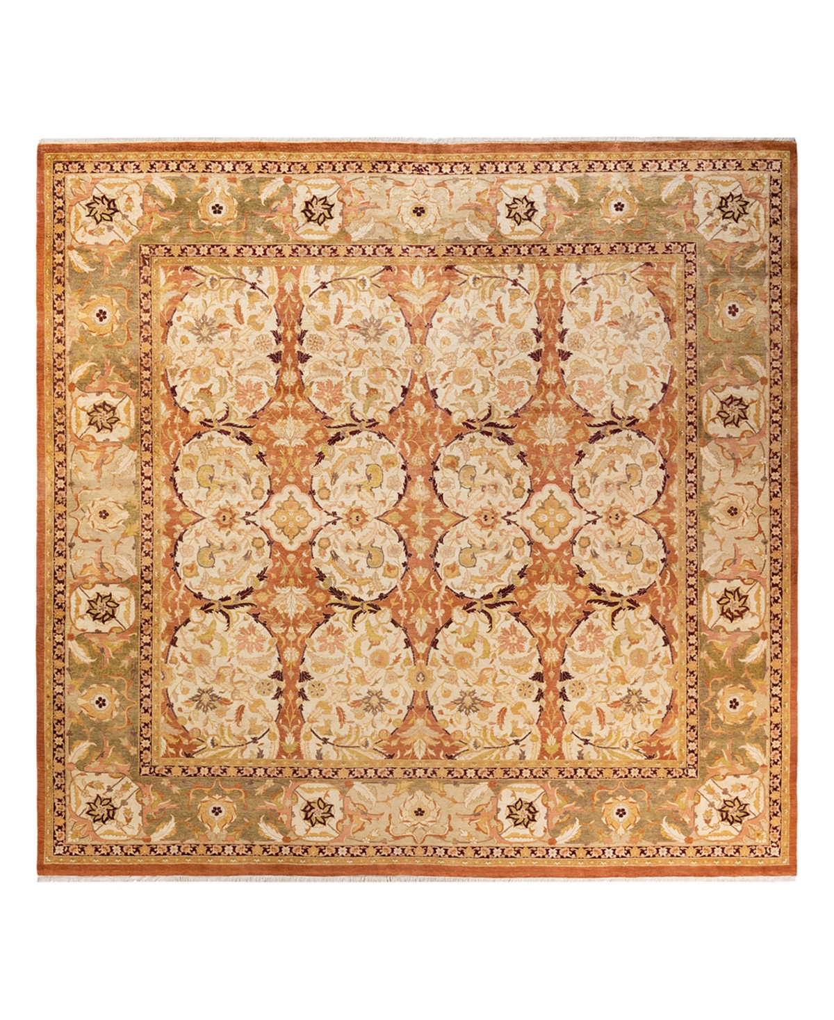 Closeout! Adorn Hand Woven Rugs Mogul M14372 9'2in x 9'3in Area Rug - Brown