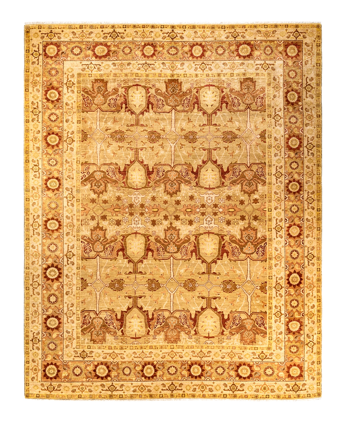 Closeout! Adorn Hand Woven Rugs Eclectic M1482 9'1in x 12'1in Area Rug - Yellow
