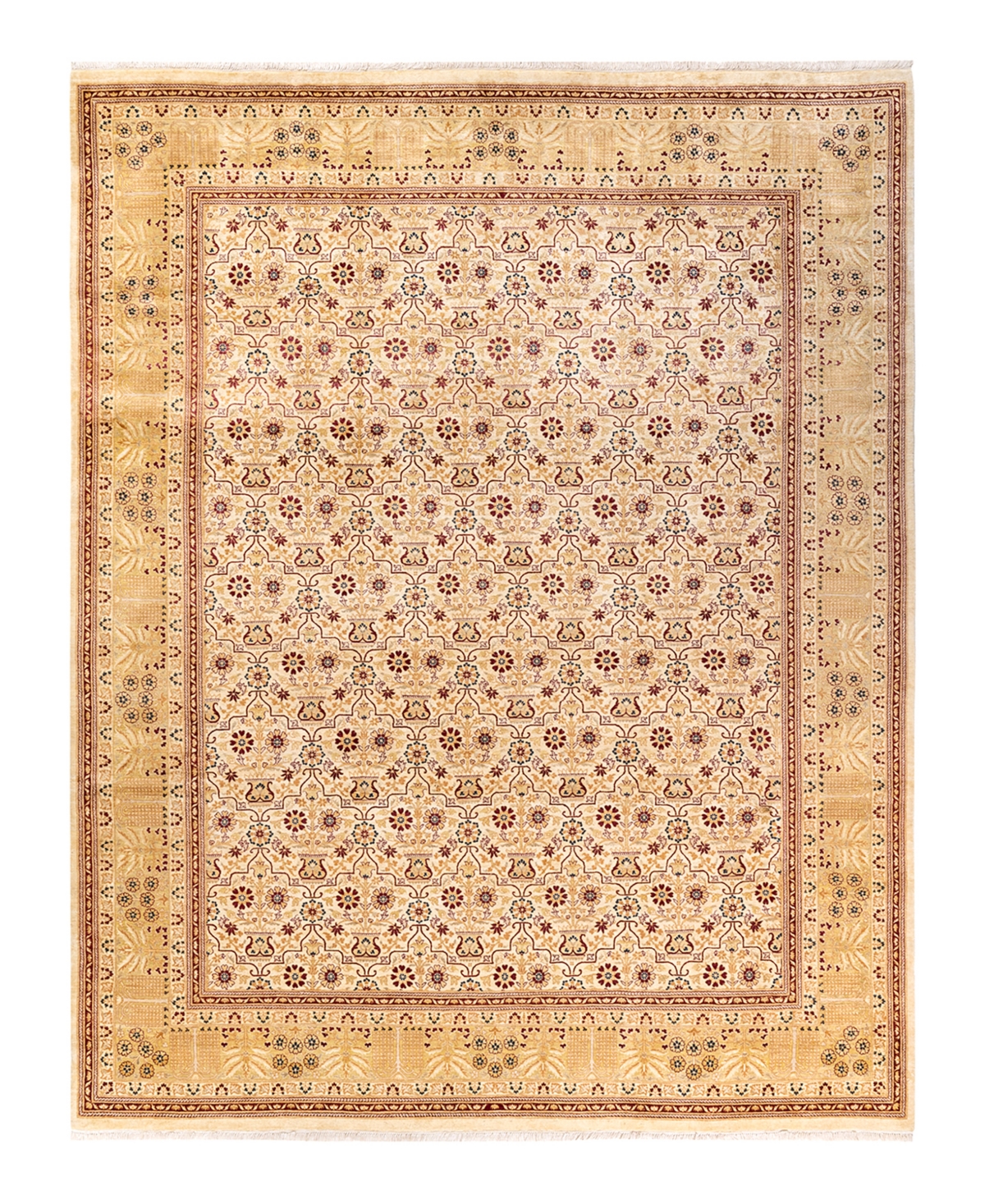 Closeout! Adorn Hand Woven Rugs Mogul M118031 9'1in x 11'8in Area Rug - Ivory