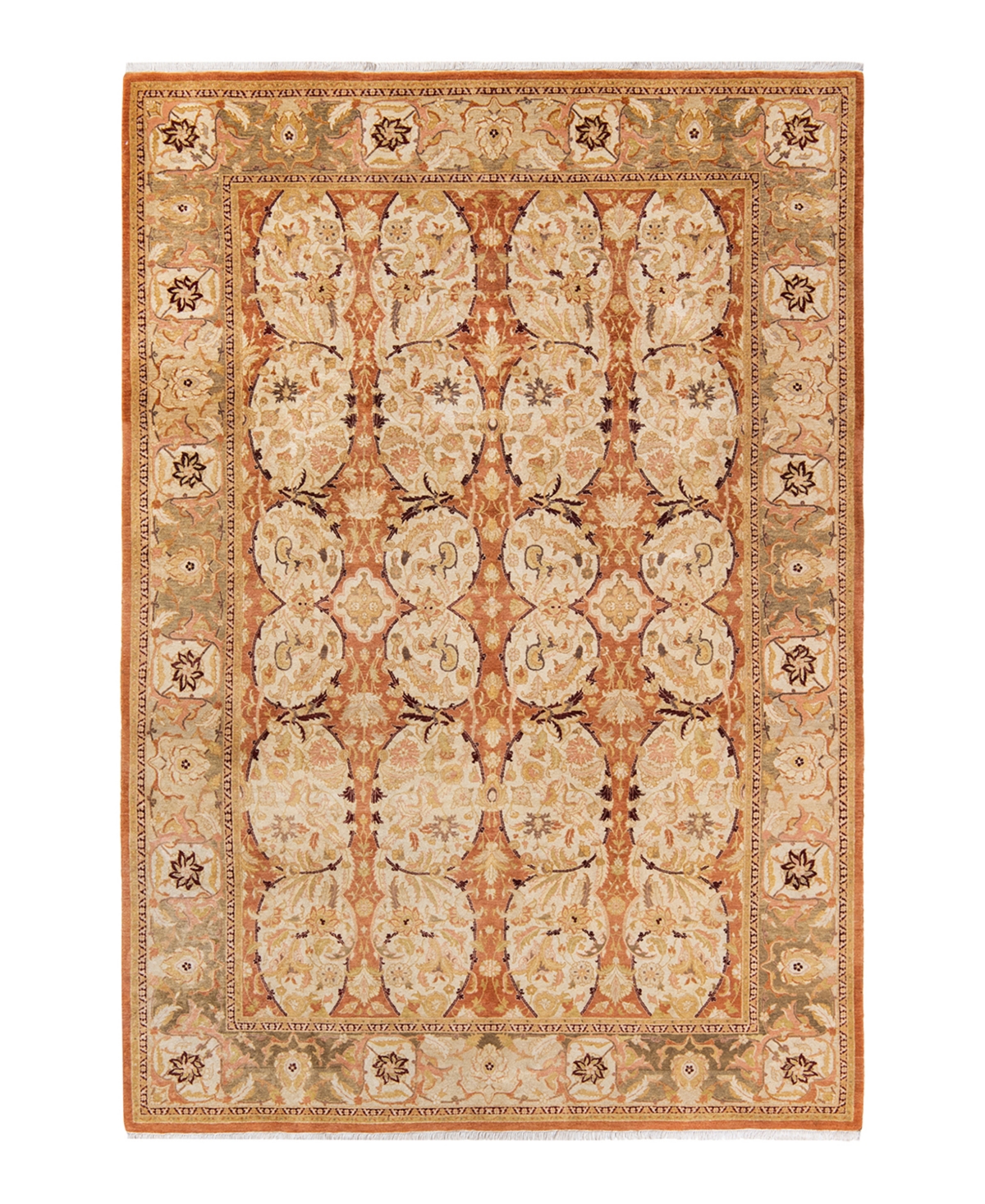 Closeout! Adorn Hand Woven Rugs Mogul M14502 6'1in x 8'10in Area Rug - Brown