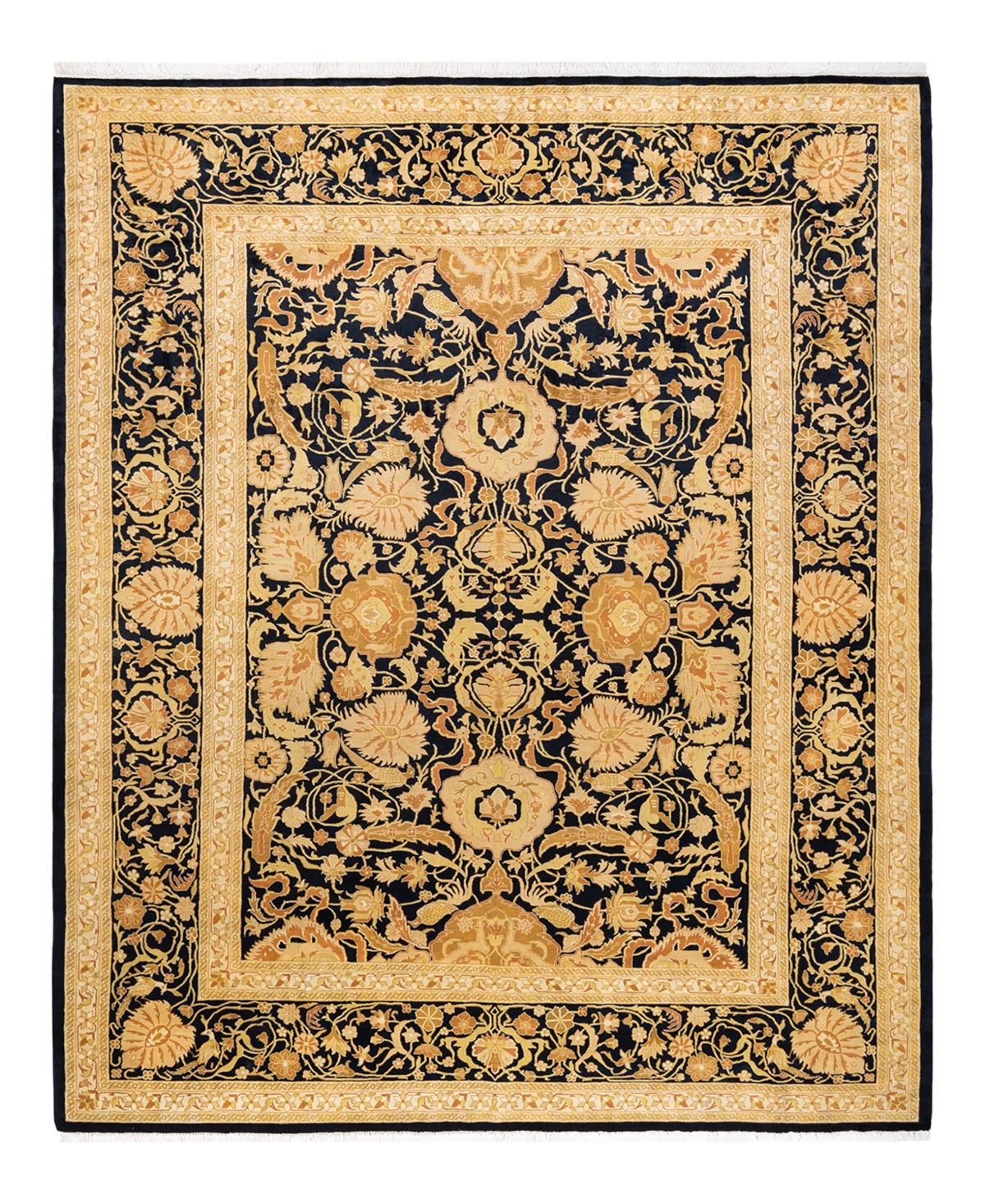 Closeout! Adorn Hand Woven Rugs Mogul M14061 8'2in x 10'2in Area Rug - Black