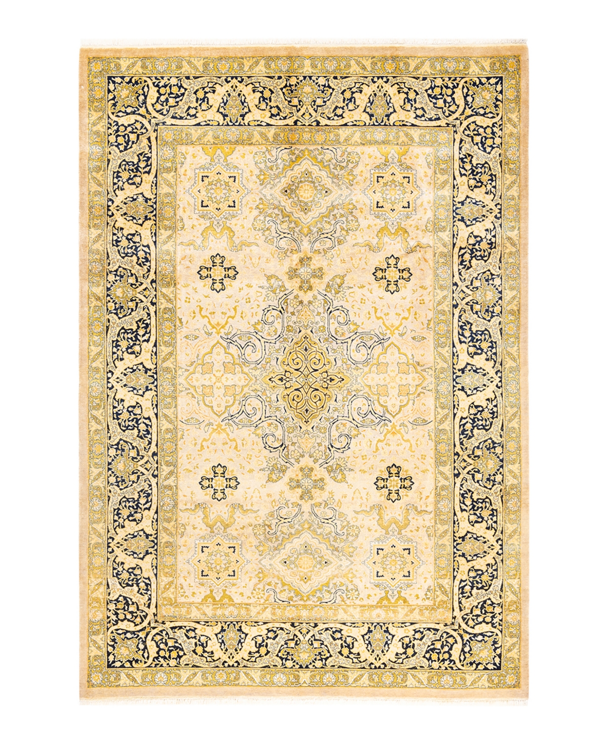 Closeout! Adorn Hand Woven Rugs Mogul M132364 6'1in x 9' Area Rug - Ivory