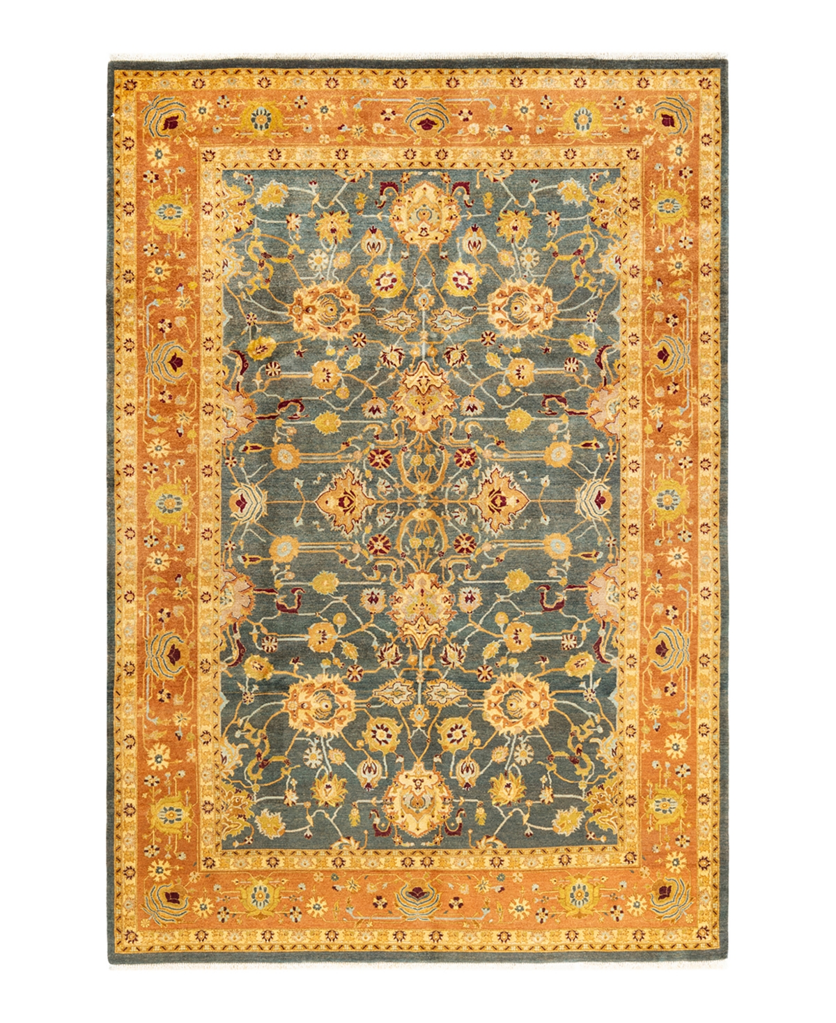 Closeout! Adorn Hand Woven Rugs Mogul M142756 6'1in x 9' Area Rug - Gray