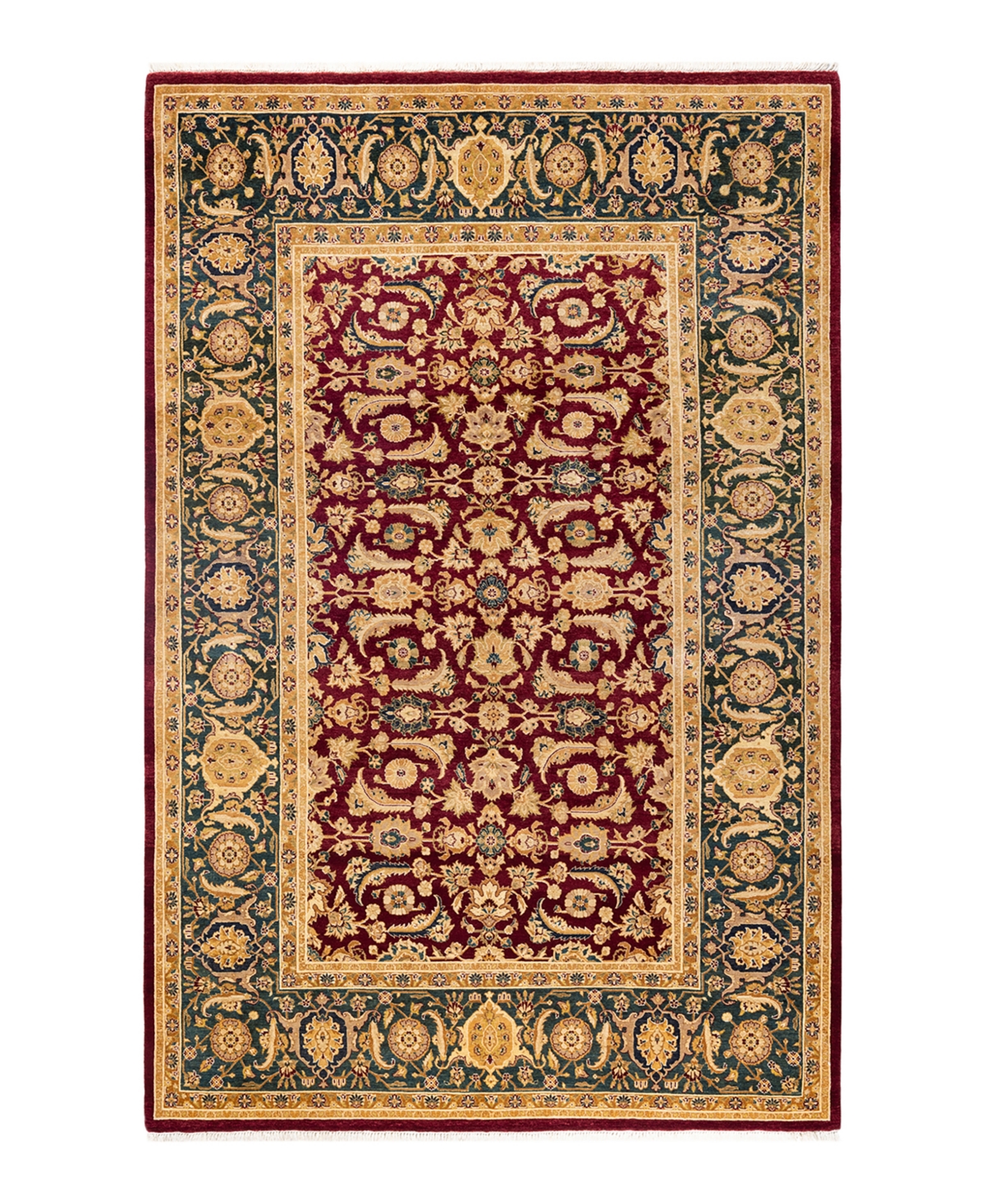 Closeout! Adorn Hand Woven Rugs Mogul M1406 6'1in x 9'6in Area Rug - Red