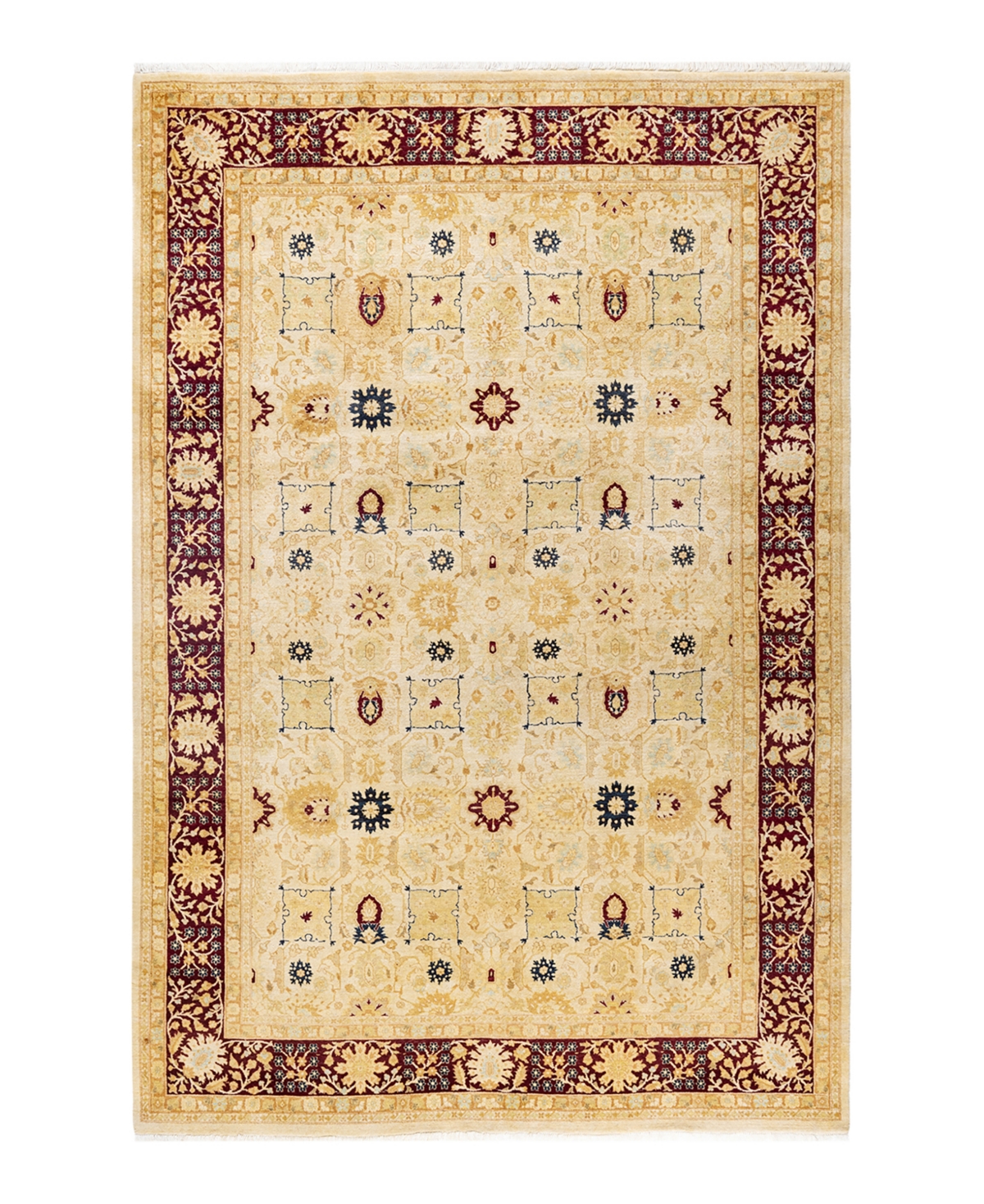 Closeout! Adorn Hand Woven Rugs Mogul M1423 6'2in x 9'3in Area Rug - Ivory