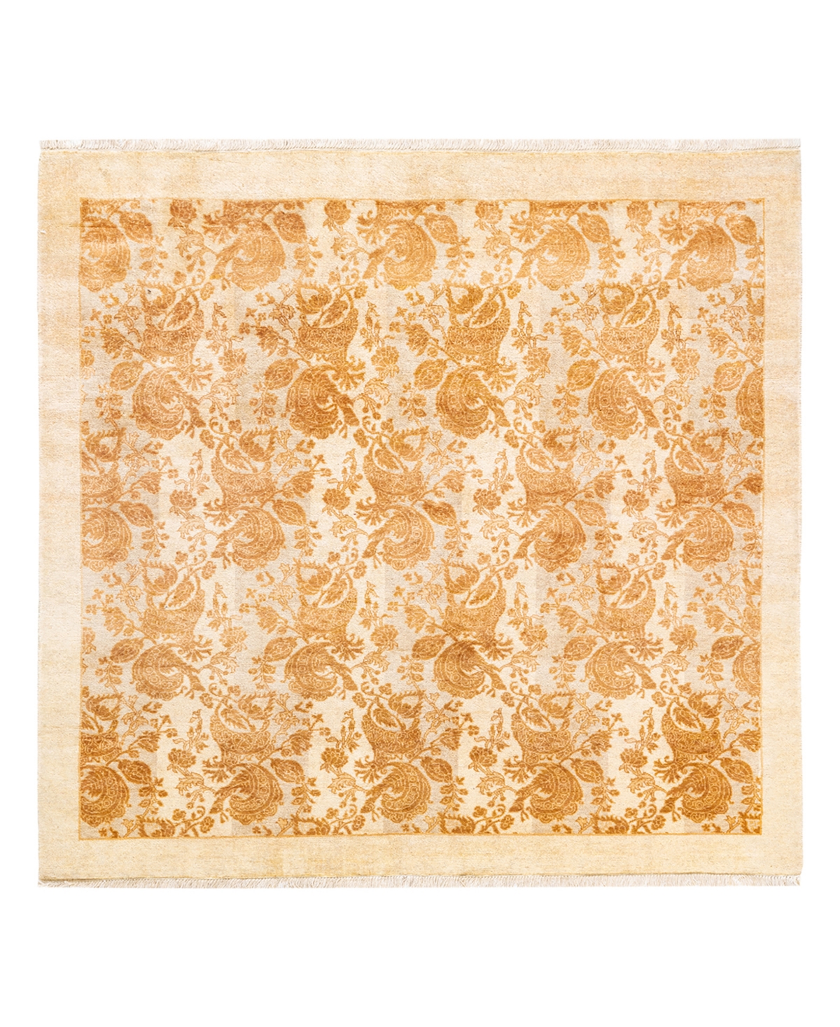 Closeout! Adorn Hand Woven Rugs Mogul M15740 4'3in x 4'3in Square Area Rug - Ivory