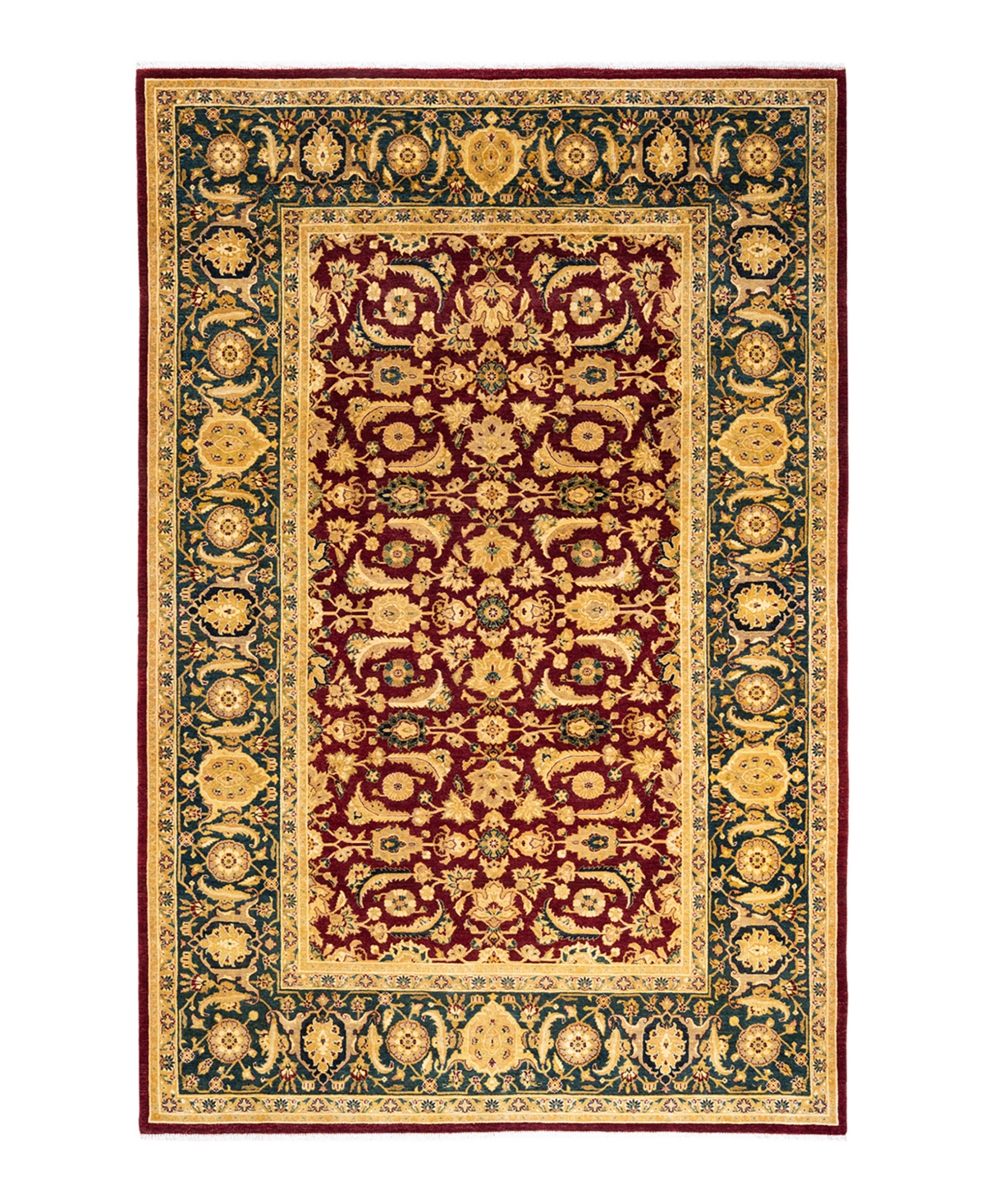 Closeout! Adorn Hand Woven Rugs Mogul M14035 6'1in x 9'4in Area Rug - Red