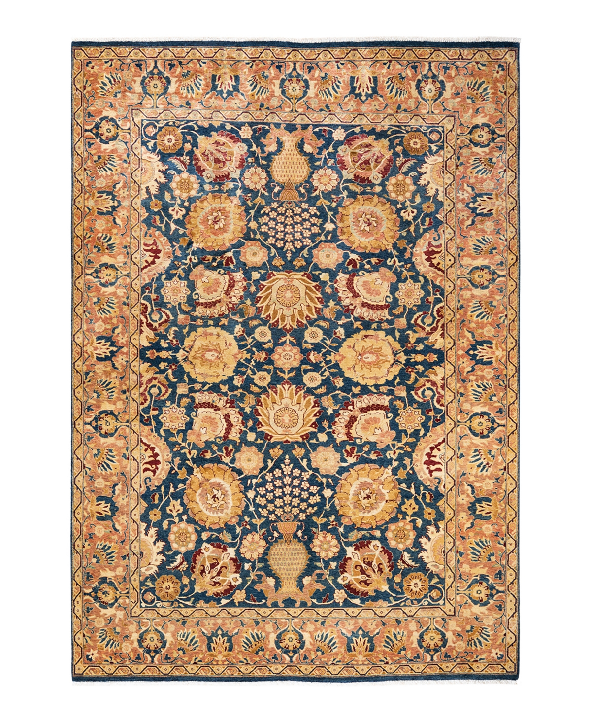 Closeout! Adorn Hand Woven Rugs Mogul M145084 6' x 8'9in Area Rug - Blue