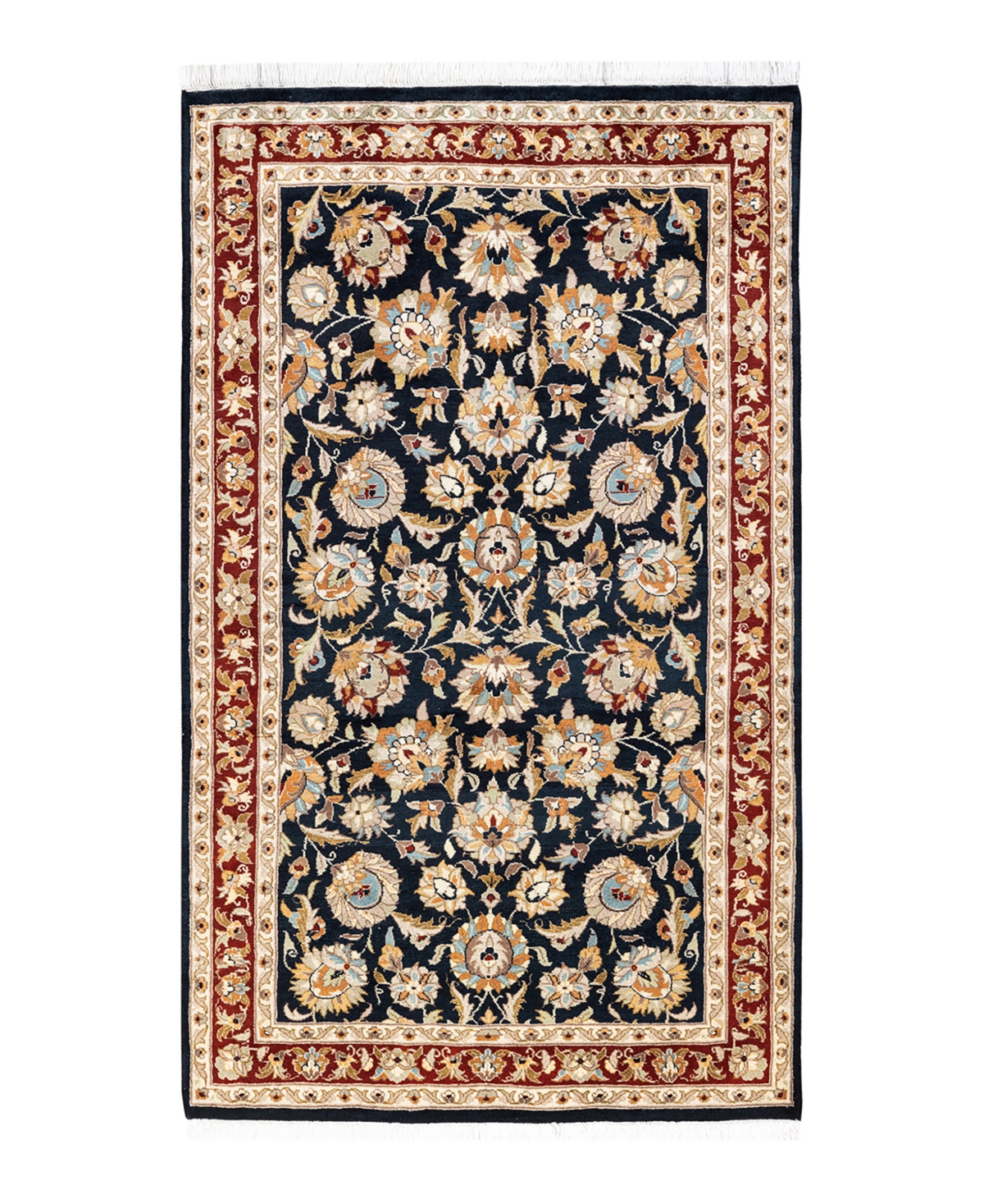 Closeout! Adorn Hand Woven Rugs Mogul M13167 3'2in x 5'2in Area Rug - Black