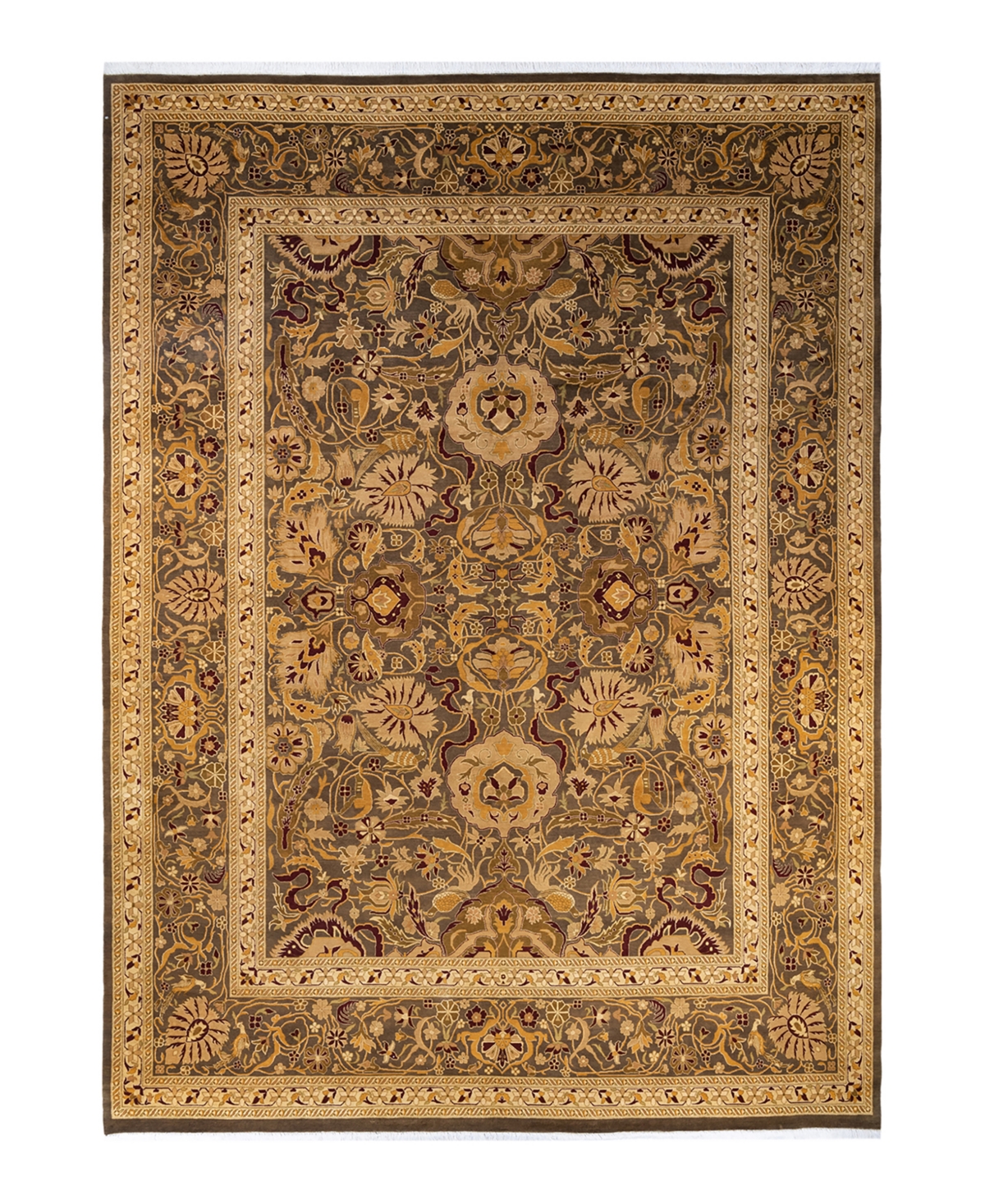 Closeout! Adorn Hand Woven Rugs Mogul M1180 9' x 12'6in Area Rug - Brown