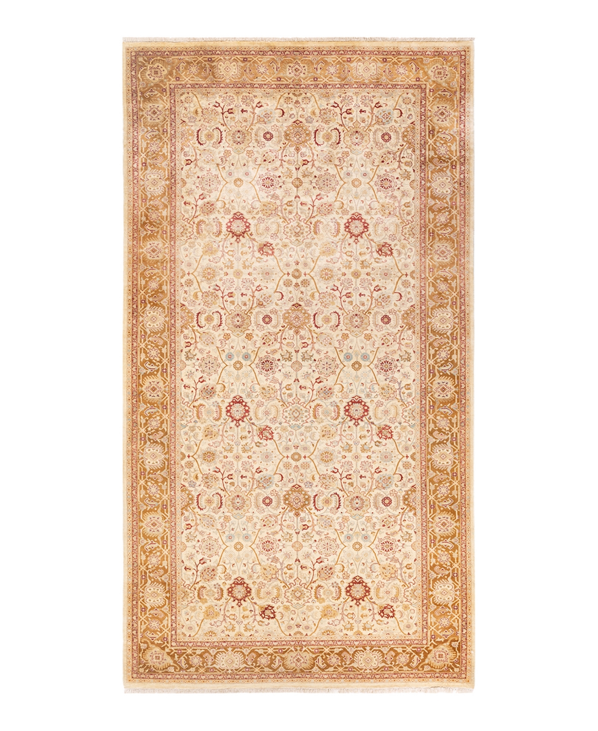 Closeout! Adorn Hand Woven Rugs Mogul M11805 6'3in x 12'4in Area Rug - Ivory