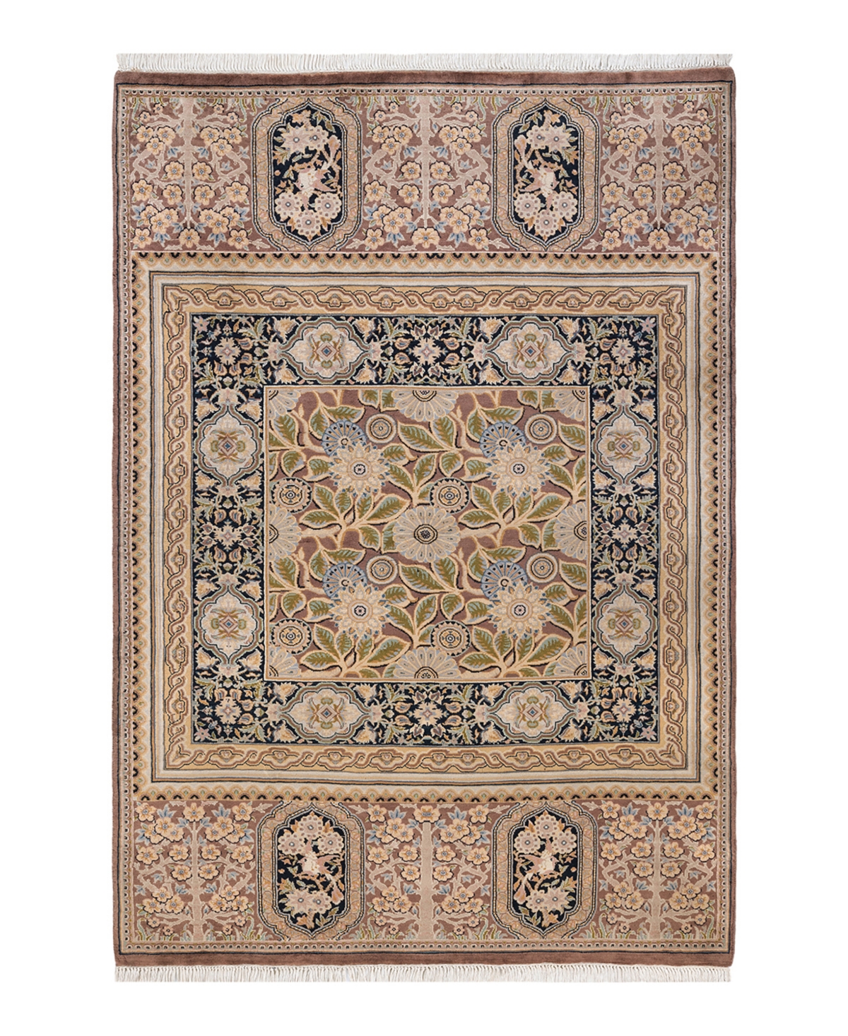 Closeout! Adorn Hand Woven Rugs Mogul M82563B 4'2in x 6'5in Area Rug - Brown