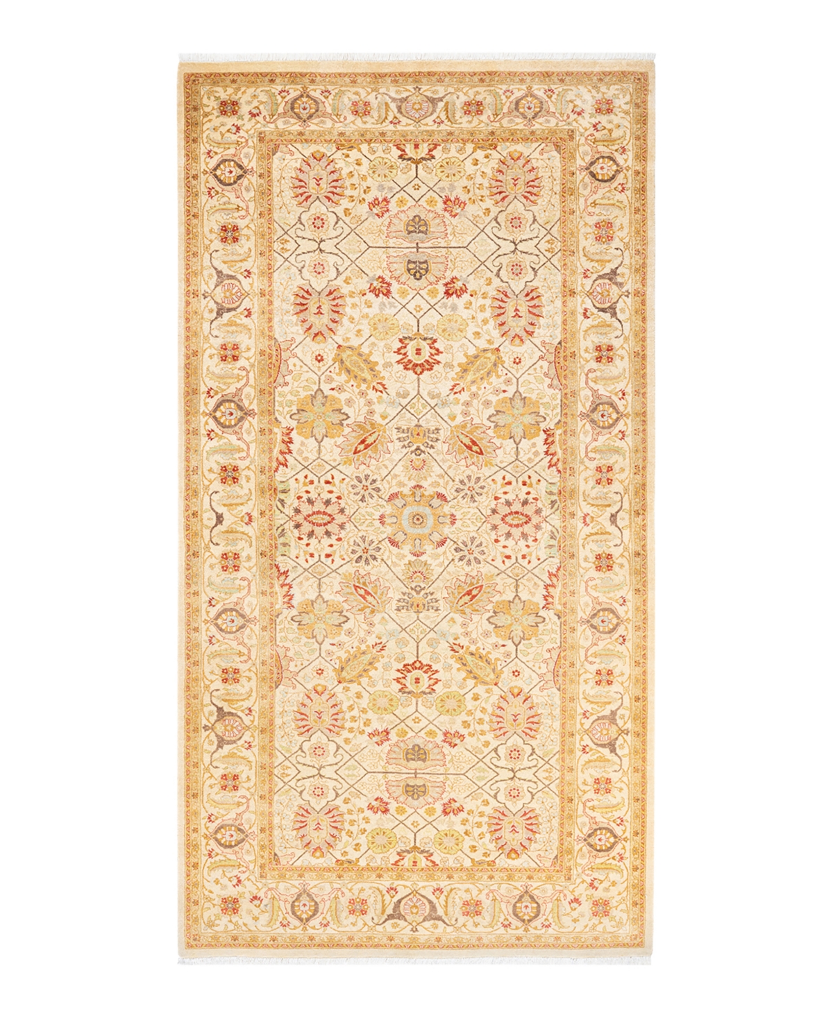 Closeout! Adorn Hand Woven Rugs Mogul M1418 4'7in x 8'10in Area Rug - Ivory