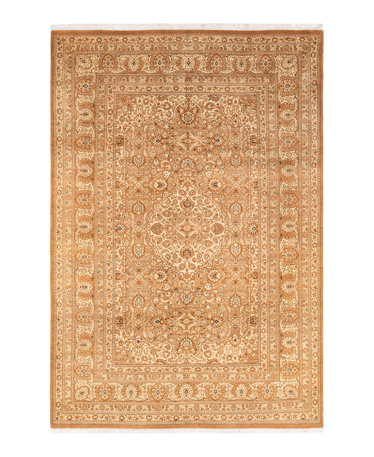 Closeout! Adorn Hand Woven Rugs Mogul M145008 6'1in x 9'1in Area Rug - Yellow