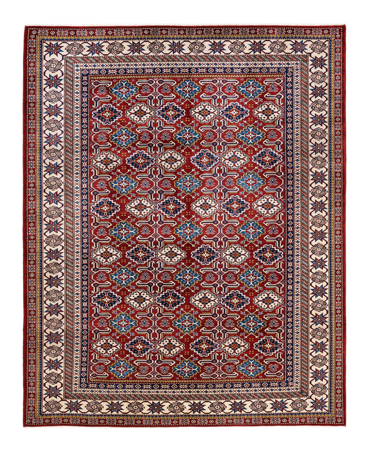 Adorn Hand Woven Rugs Tribal M187688 7'1in x 9' Area Rug - Red