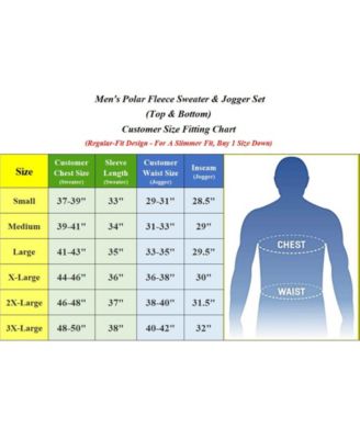 Men's Sweater Jogger Polar Fleece Matching, 2 Piece Set