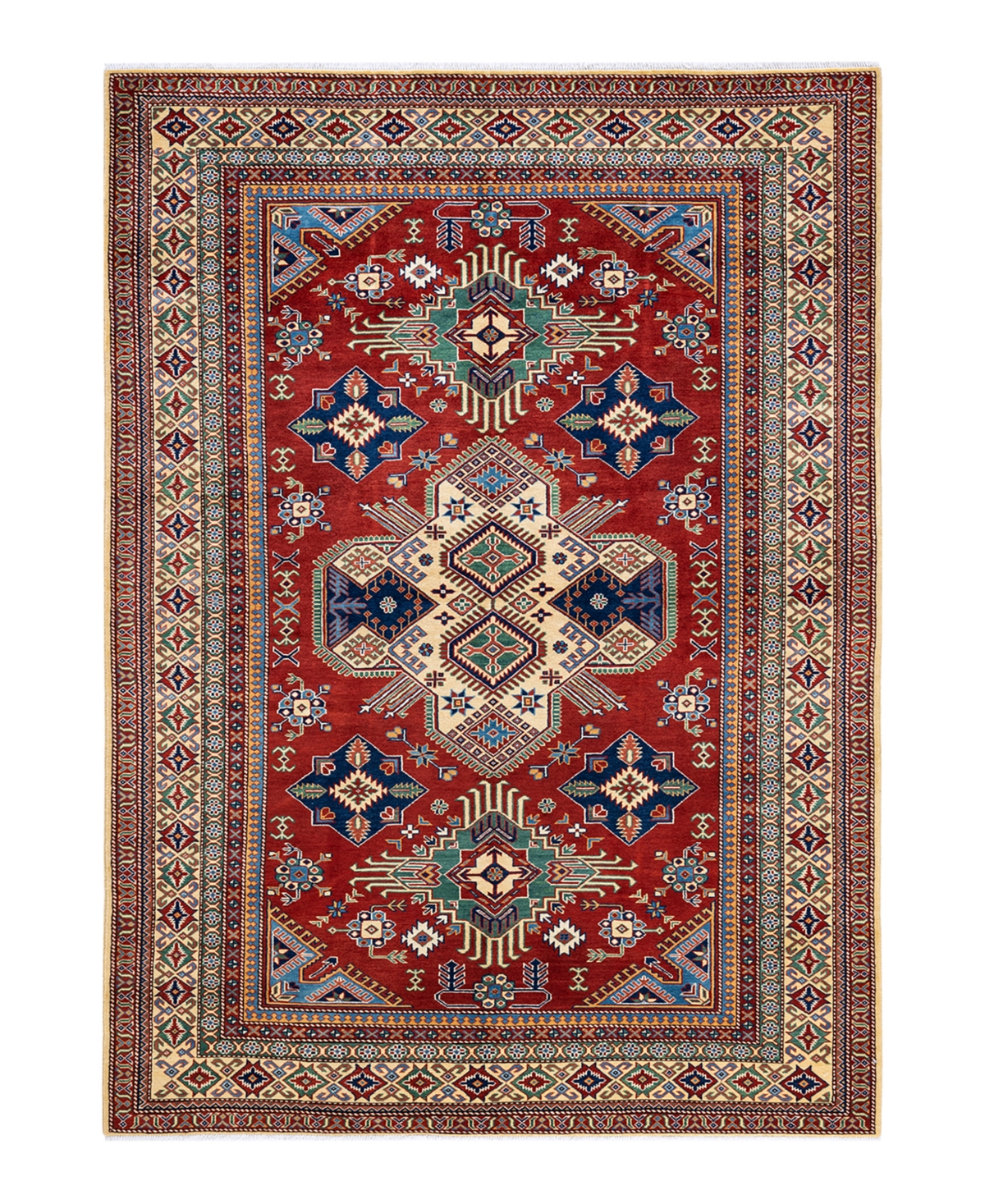 Adorn Hand Woven Rugs Tribal M18416 6' x 8'4in Area Rug - Ivory