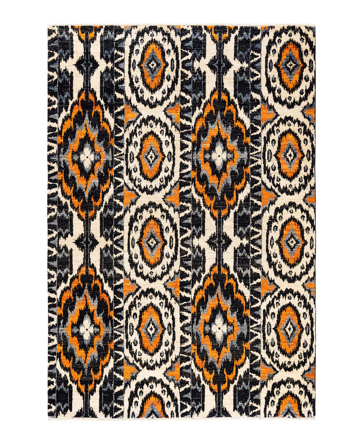 Adorn Hand Woven Rugs Modern M16496 6'2in x 9'5in Area Rug - Black
