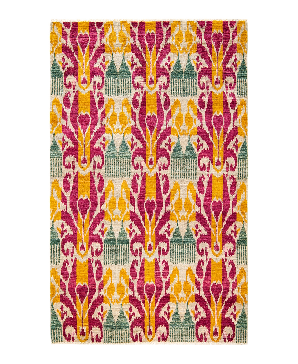 Adorn Hand Woven Rugs Modern M159231 4'10in x 8'2in Area Rug - Ivory