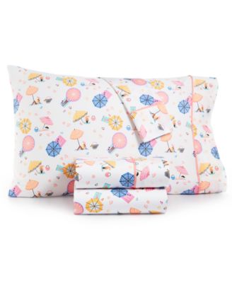 Whim by Martha Stewart - Whim By Martha Stewart Collection Novelty Print Twin 3-Pc. Sheet Set, 250 Thread Count 100% Cotton Percale, Created For Macy's