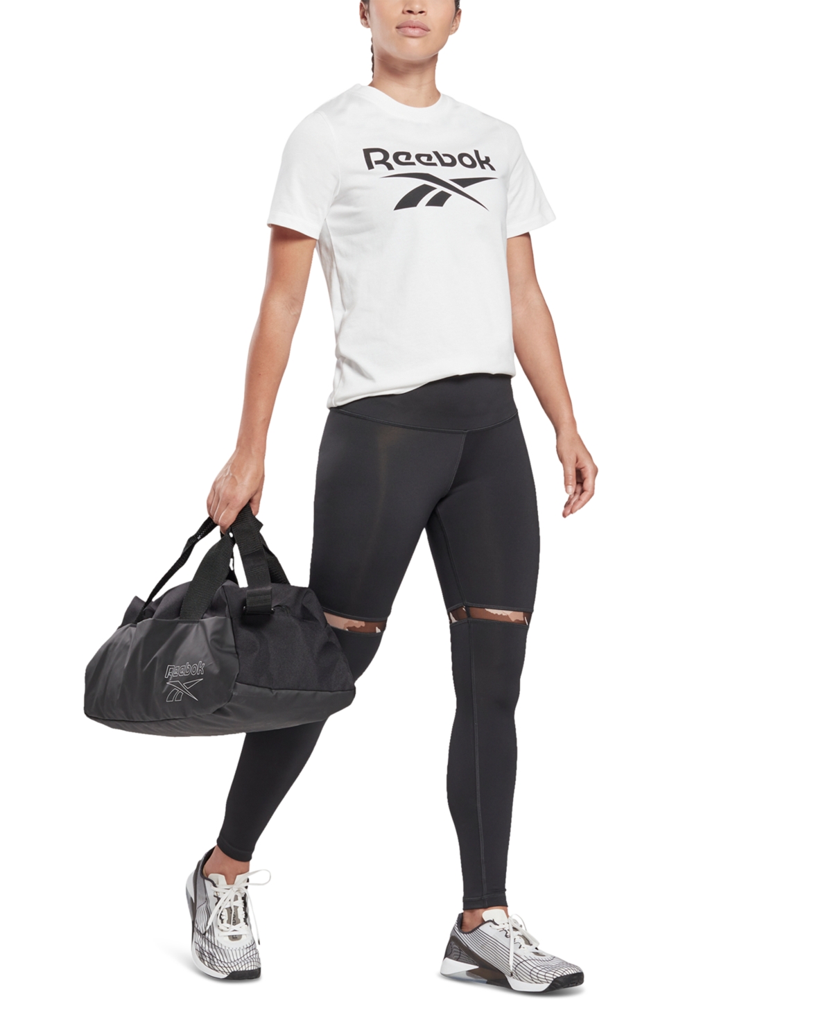 Reebok Women's Short Sleeve Logo Graphic T-Shirt