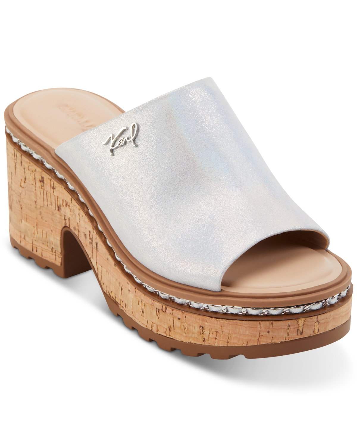 Karl Lagerfeld Women's Clarina Sandals Women's Shoes In Iridescent