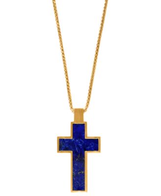 lapis lazuli cross pendant