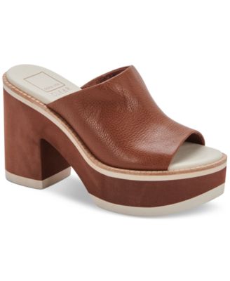 Dolce Vita - Emery Wooden Platform Sandals