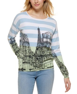 Karl Lagerfeld Paris - Striped Eiffel Tower Sweater