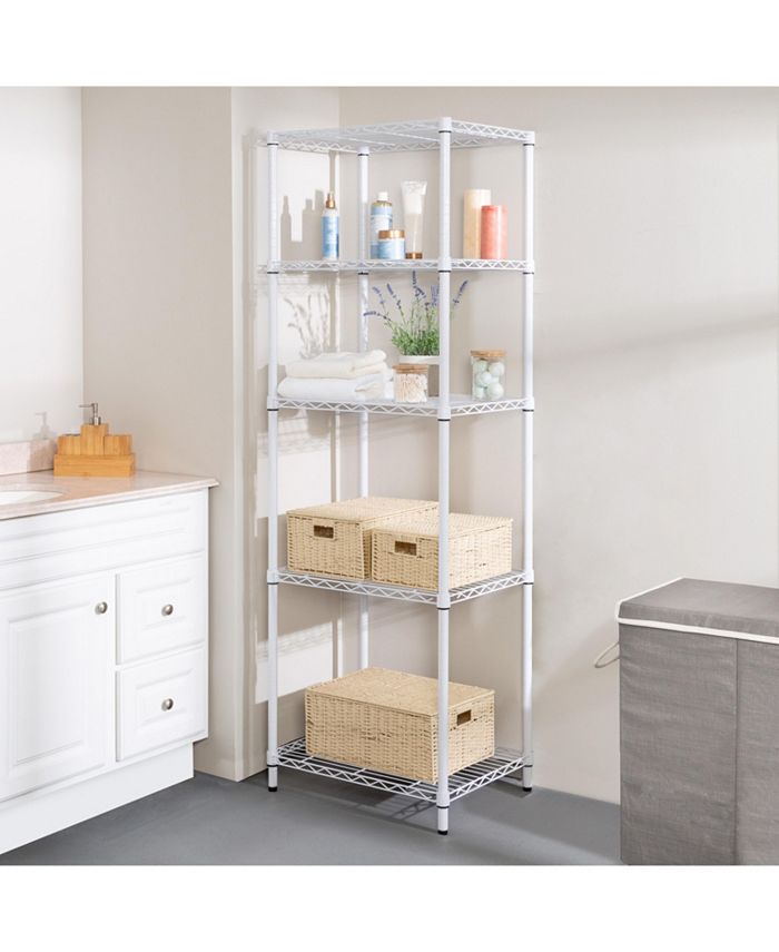 Honey Can Do 5-Tier Shelving Unit & Reviews - Cleaning & Organization ...