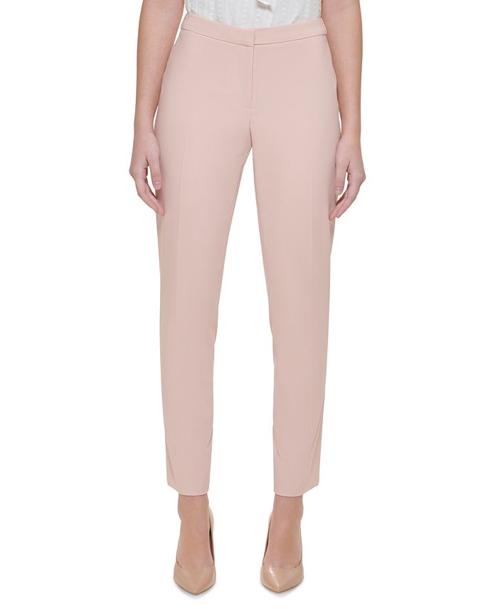 Calvin Klein Petite Highline Slim-Leg Ankle Dress Pants - Macy's