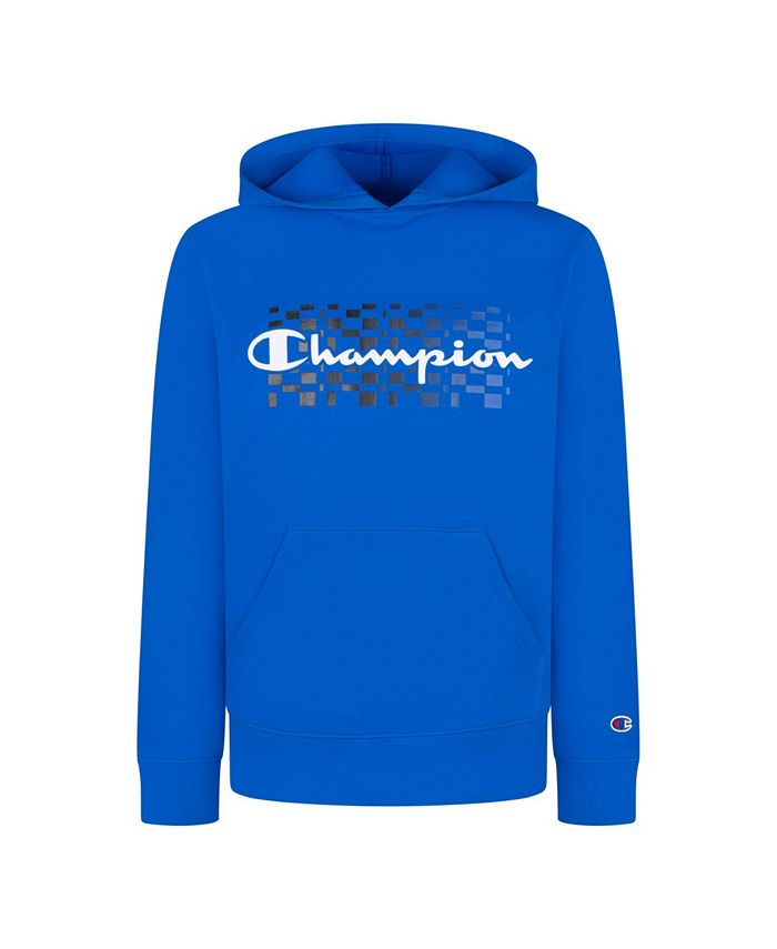 Boys blue champion best sale hoodie
