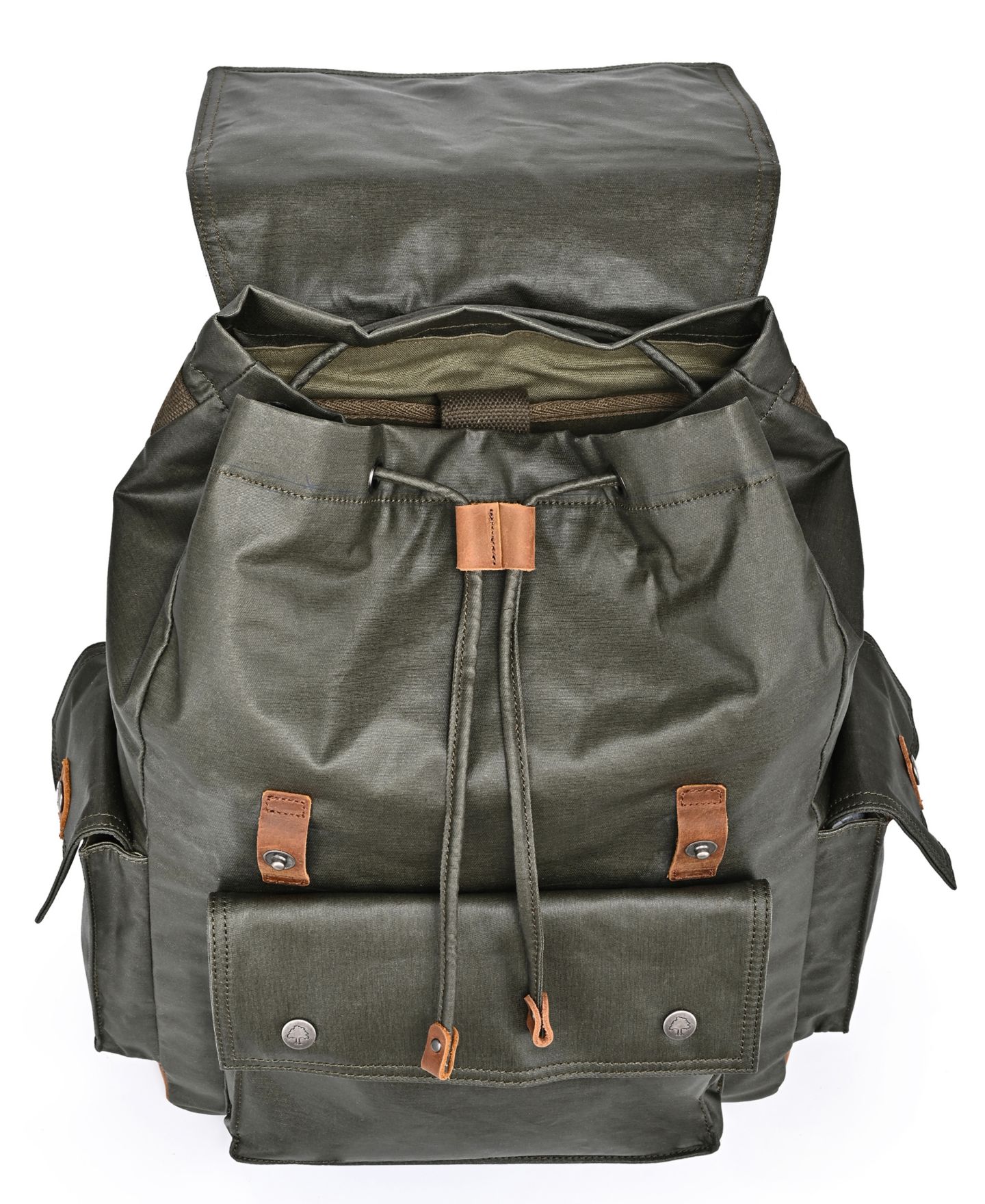 Рюкзак TSD BRAND Urban Light Traveller Canvas, цвет: Армейский зелёный — фото 4