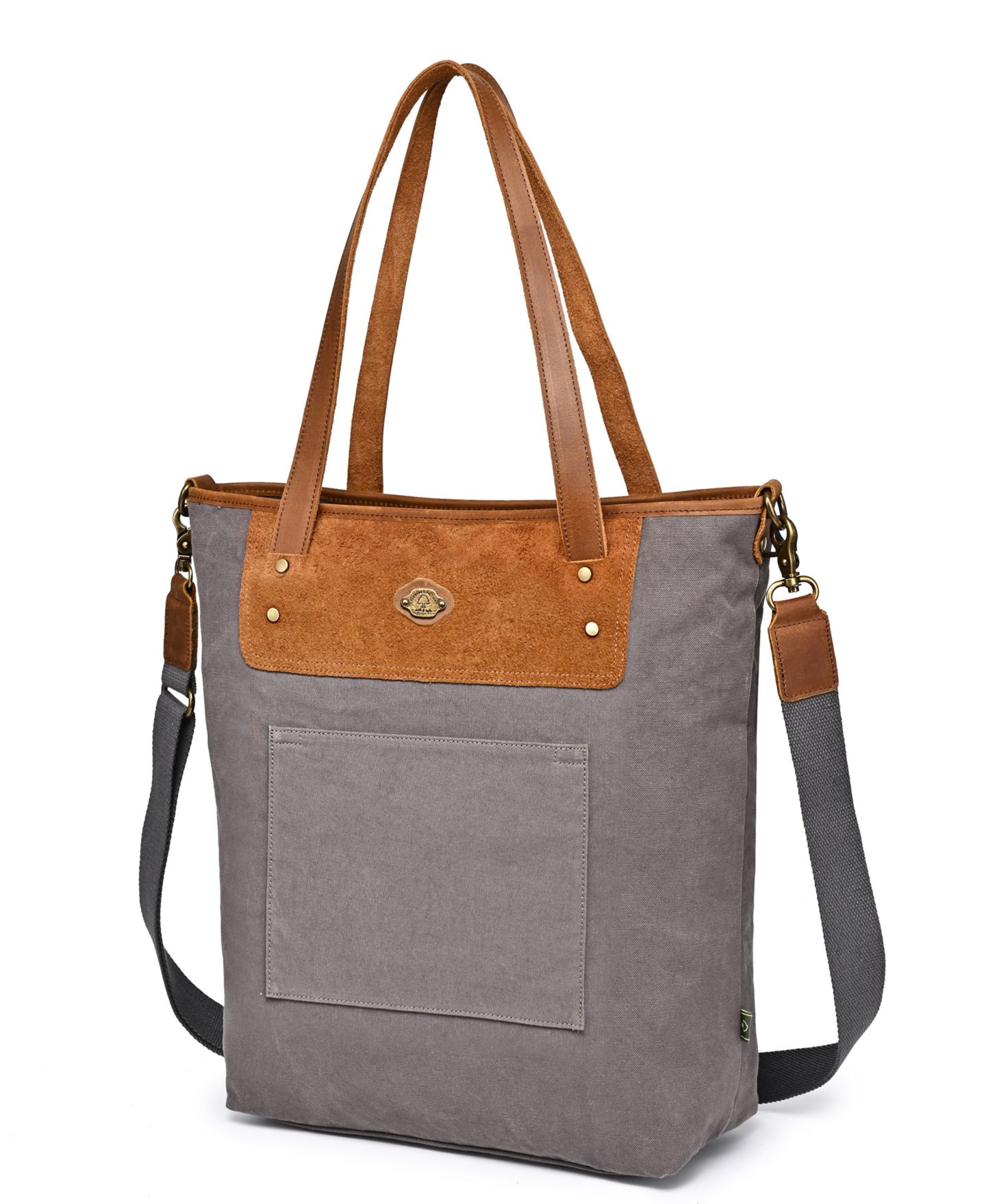 Женская сумка TSD BRAND Valley Oak Canvas, цвет: Серый — фото 6