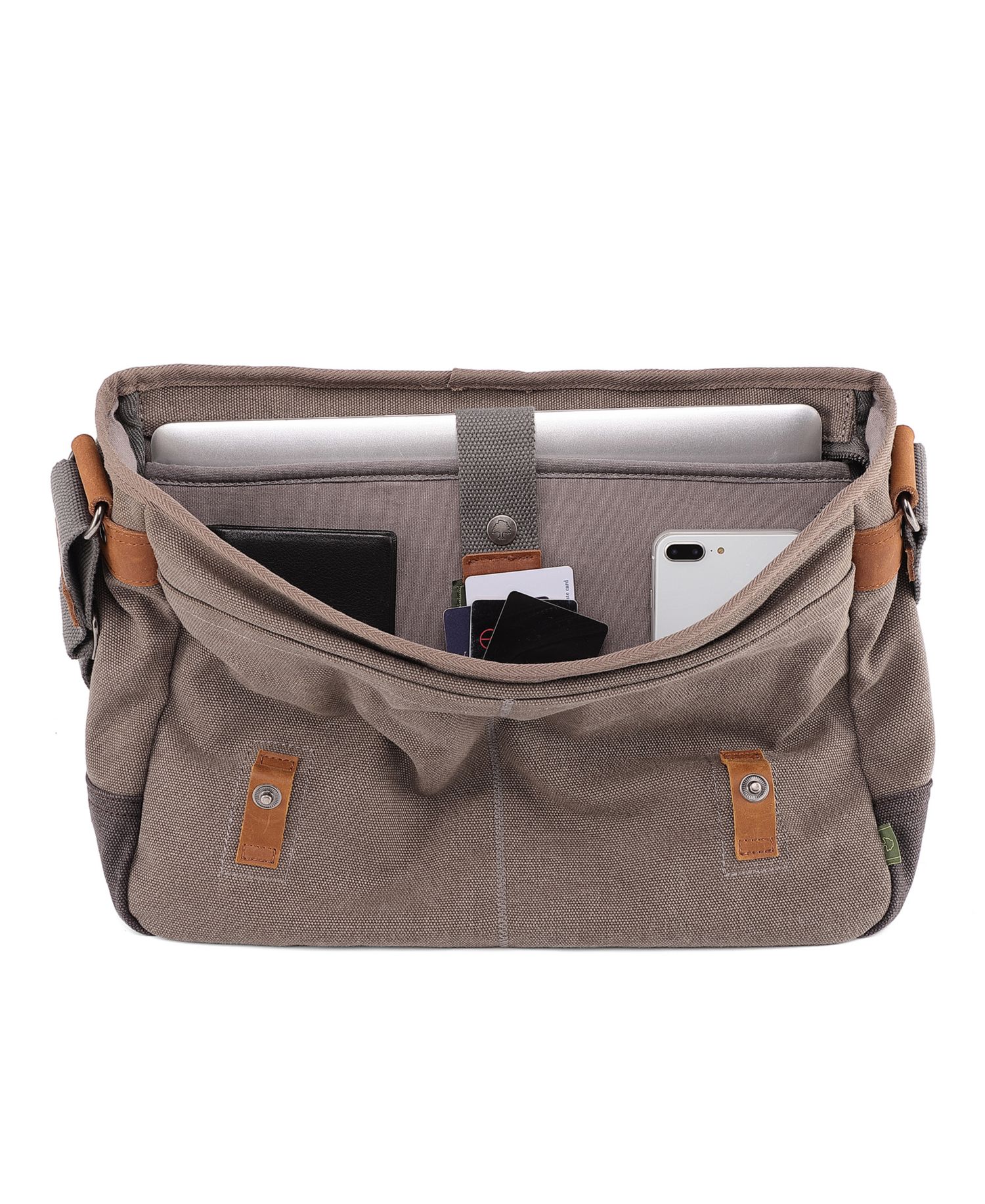 Mountain Wood Canvas Messenger Bag