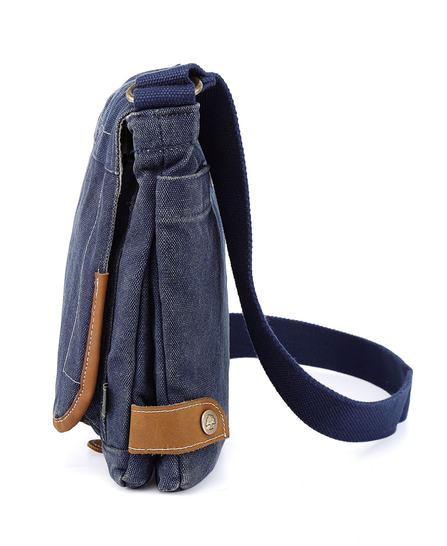Atona Classic Flap Canvas Crossbody Bag