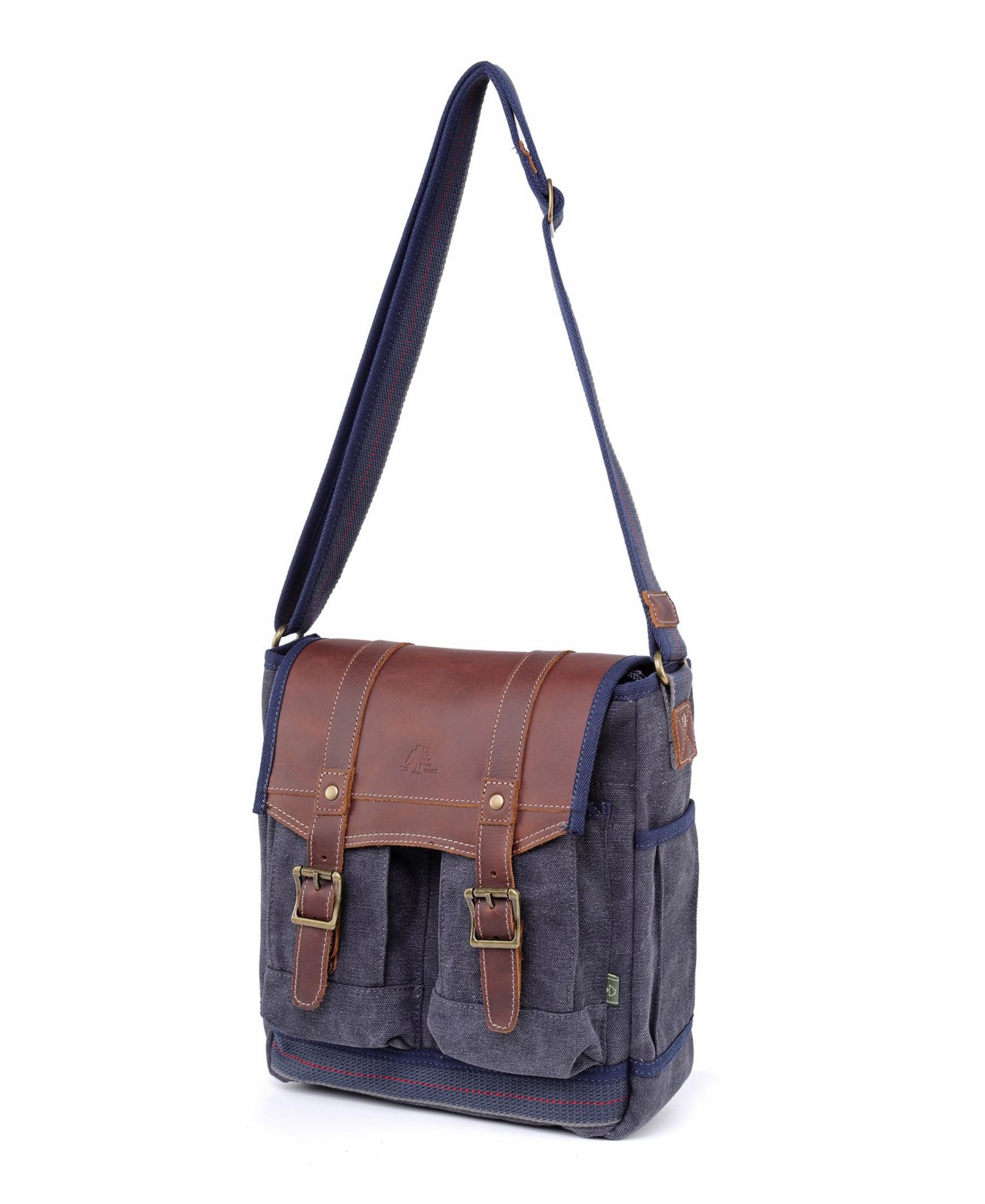 Turtle Ridge 4-Pocket Canvas Crossbody Bag