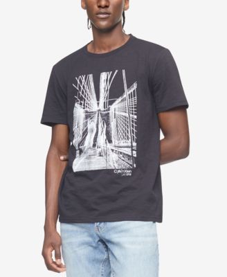 black calvin klein men's t shirt