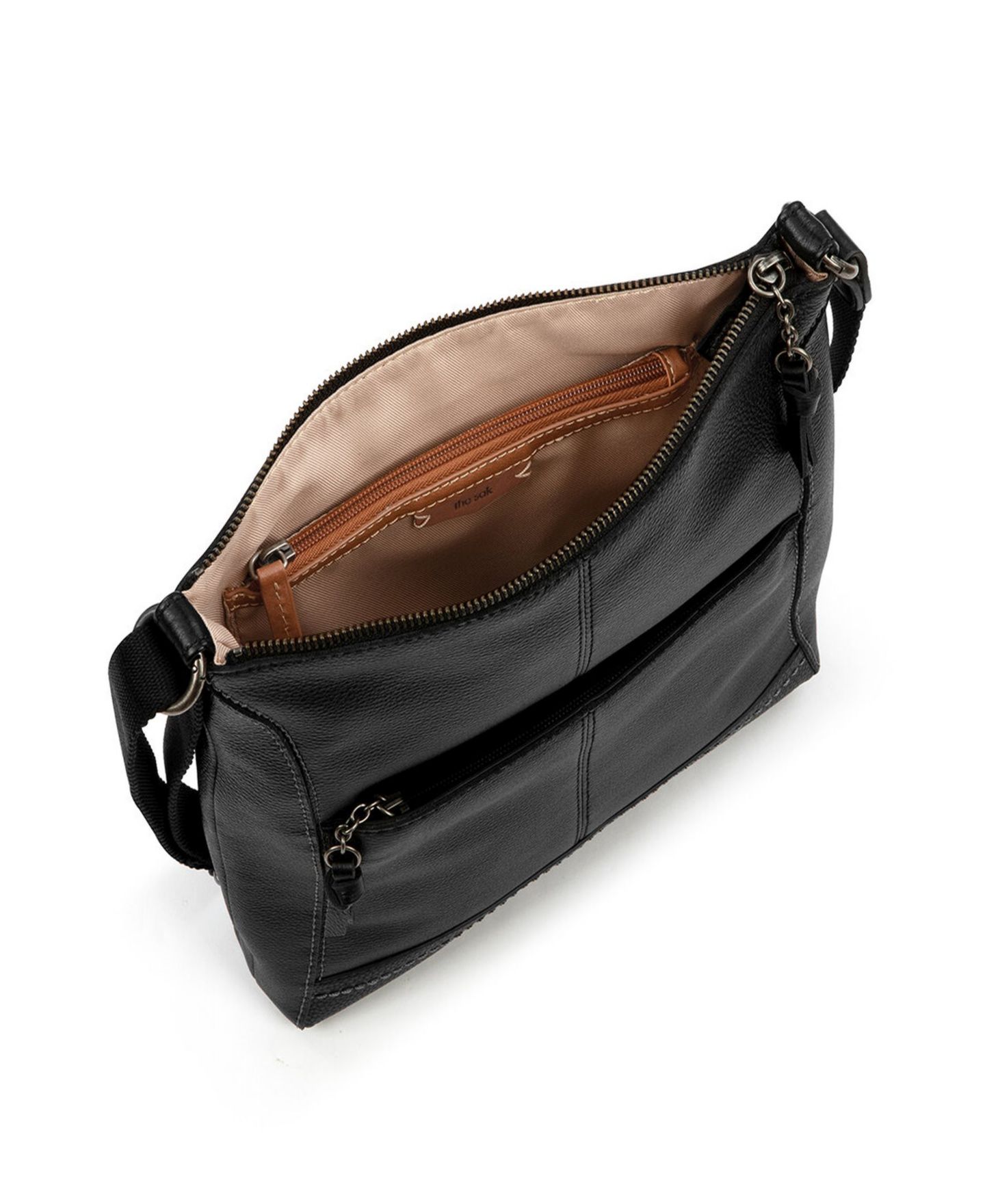 Женская сумка The Sak Lucia Leather Crossbody, цвет: Чёрный — фото 4
