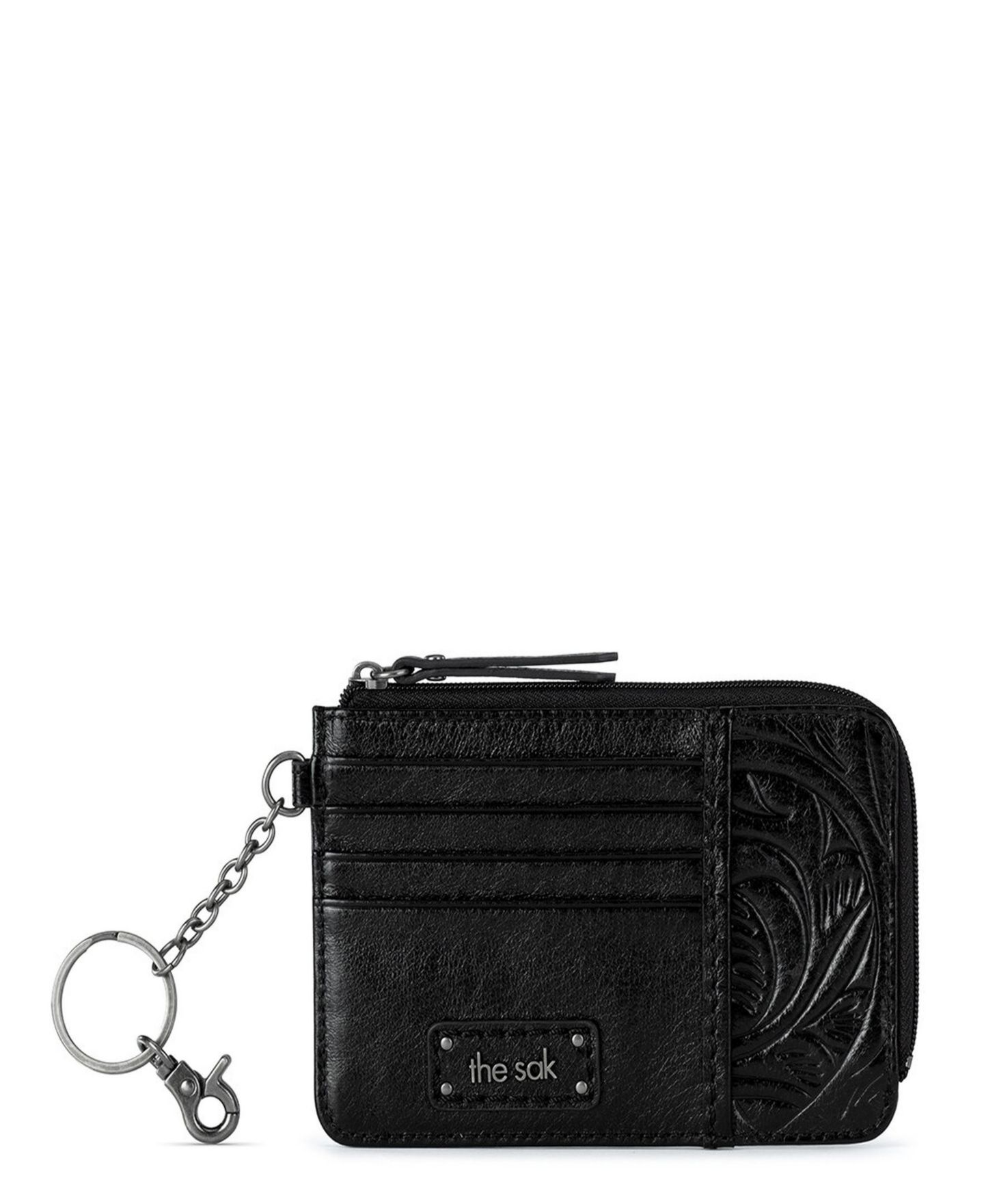 Женский кошелёк The Sak Iris Leather Card Case Wallet, цвет: Чёрный — фото 1