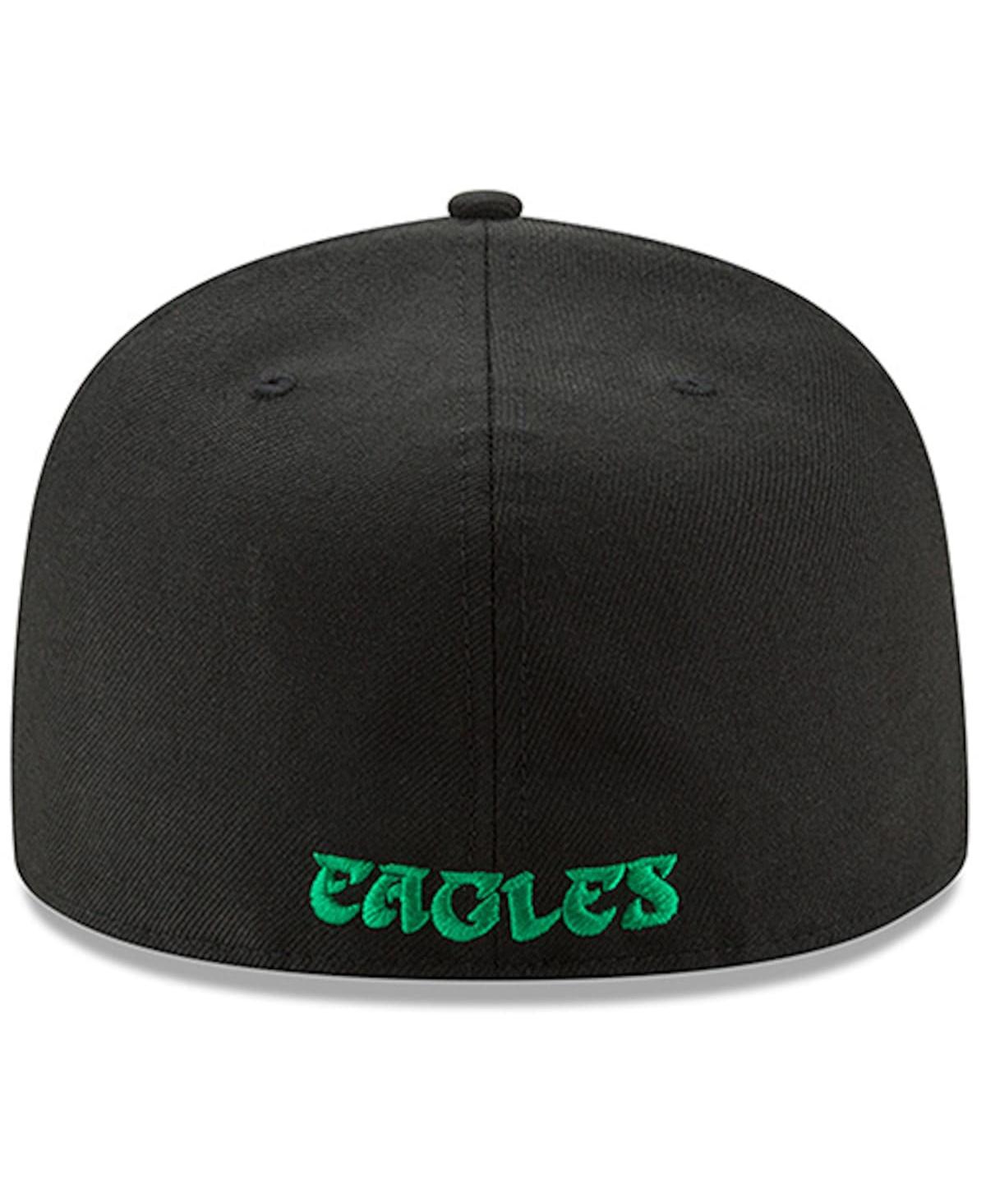 Men's New EagClassic Nfl Omaha 59FIFTY Hat Men Fit - Black