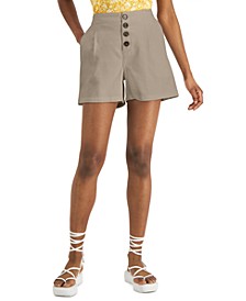 Women's High Rise Button Fly Shorts, Created for Macy's