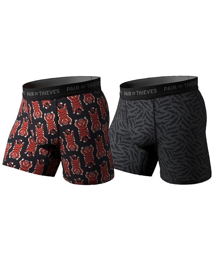 Pair Of Thieves Men's SuperFit 2 Pack Long Boxer Brief NEW with