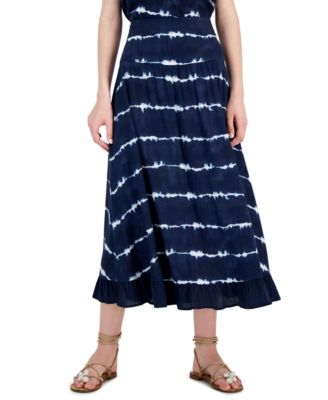 INC International Concepts - Women's Tie-Dye Midi Skirt