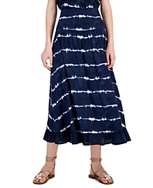 Women's Tie-Dye Stripe Skirt, Created for Macy's