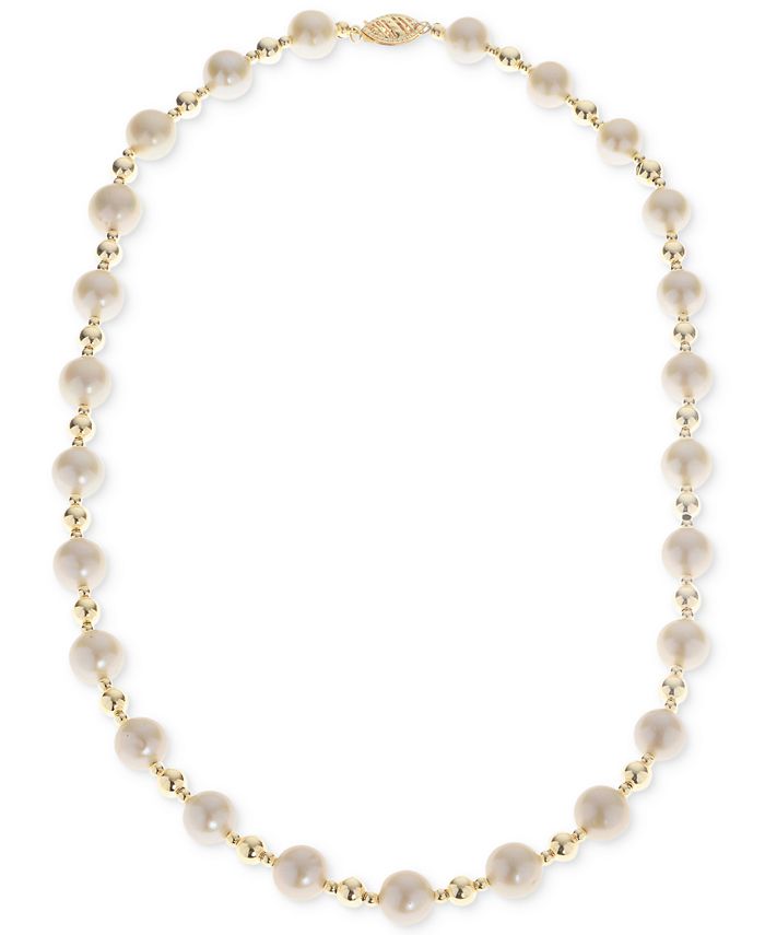 Macy's Cultured Freshwater Pearl (8 81/2mm) 18" Collar Necklace in