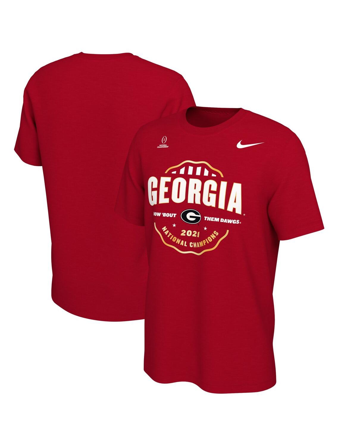 Men's Nike Red Georgia Bulldogs College Football Playoff 2021 National Champions Celebration T-shirt
