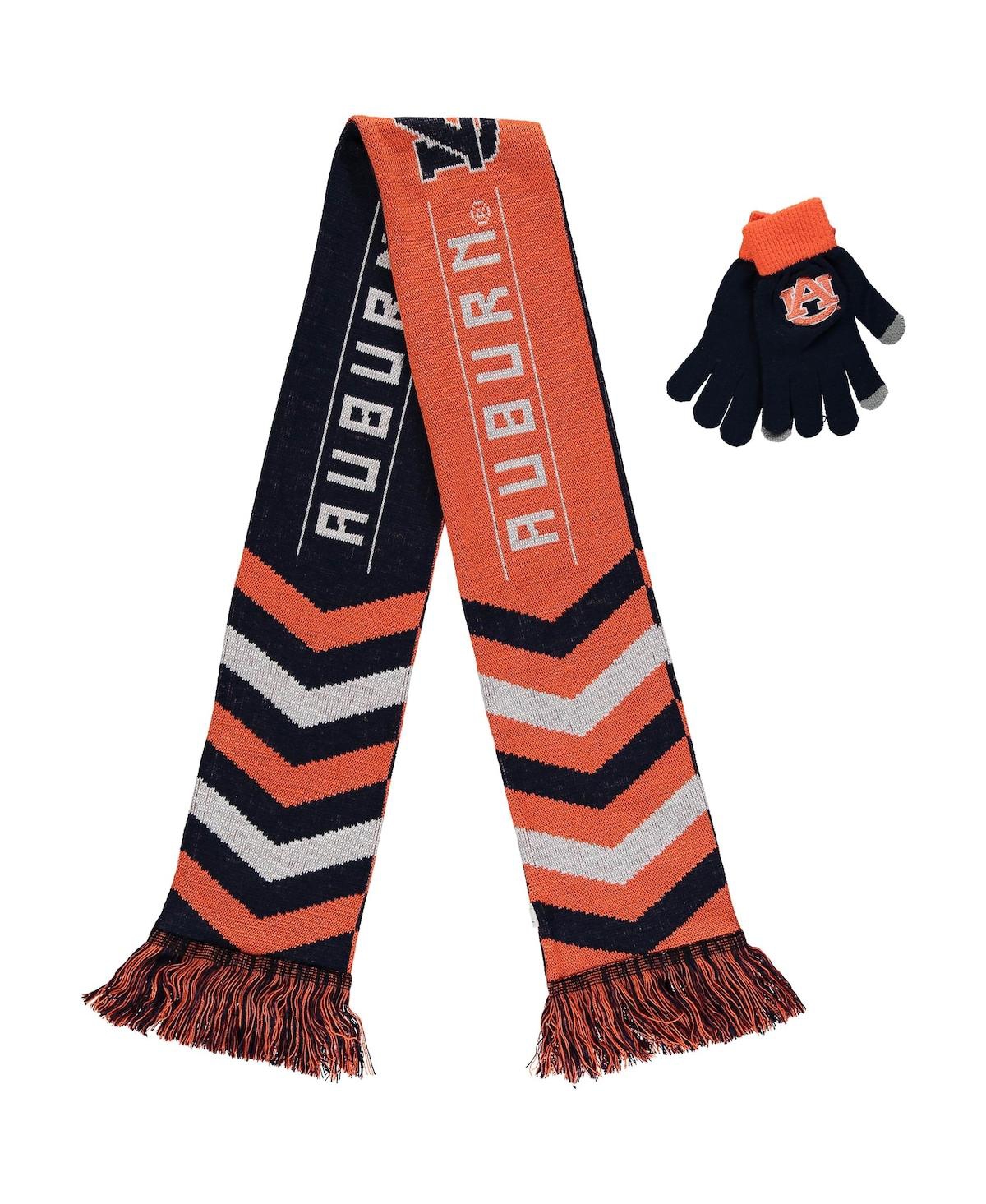 Men's and Women's Foco Navy Auburn Tigers Glove and Scarf Combo Set - Navy